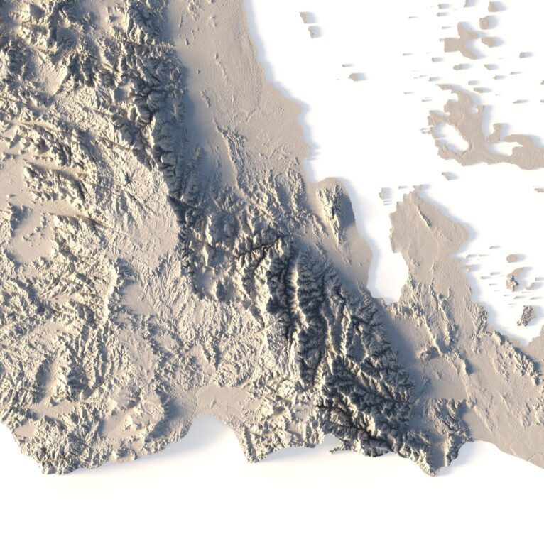Eritrea 3D map