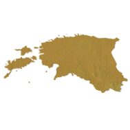 Estonia relief map