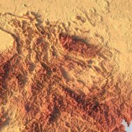 Relief map Germany