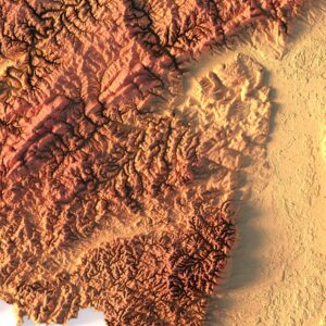 Germany relief map