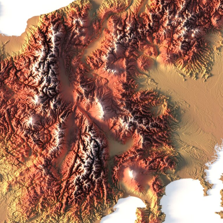 Japan maps 3d