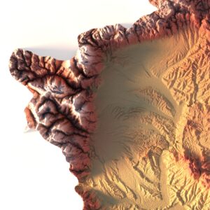 3d map Kosovo