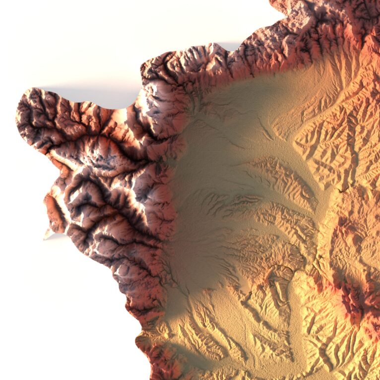 3d map Kosovo