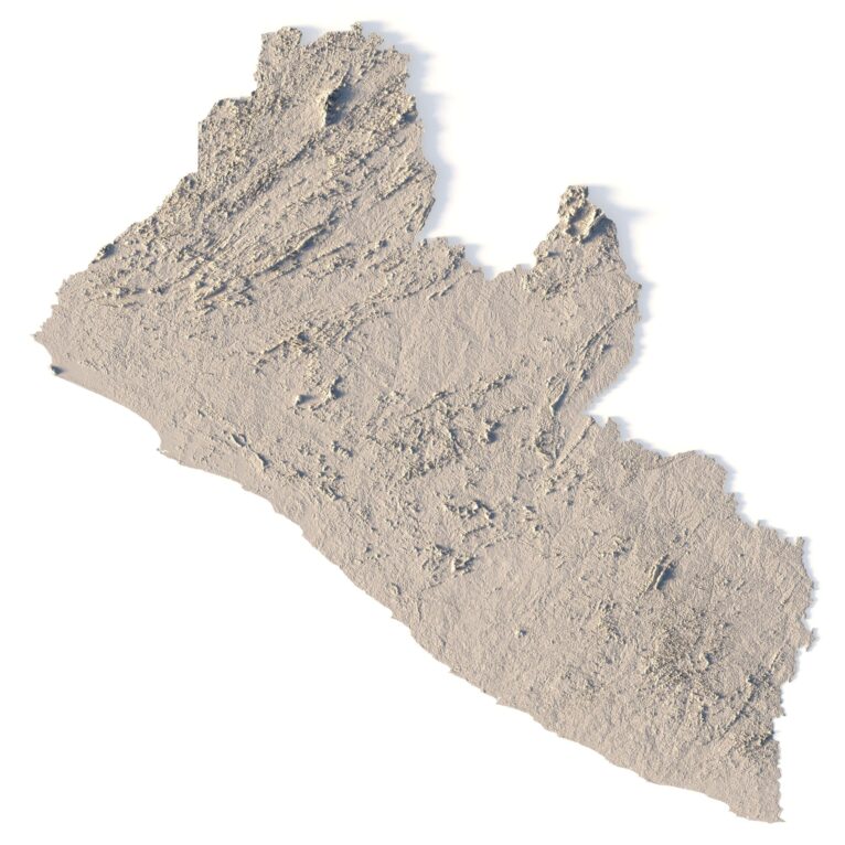 Liberia 3D model