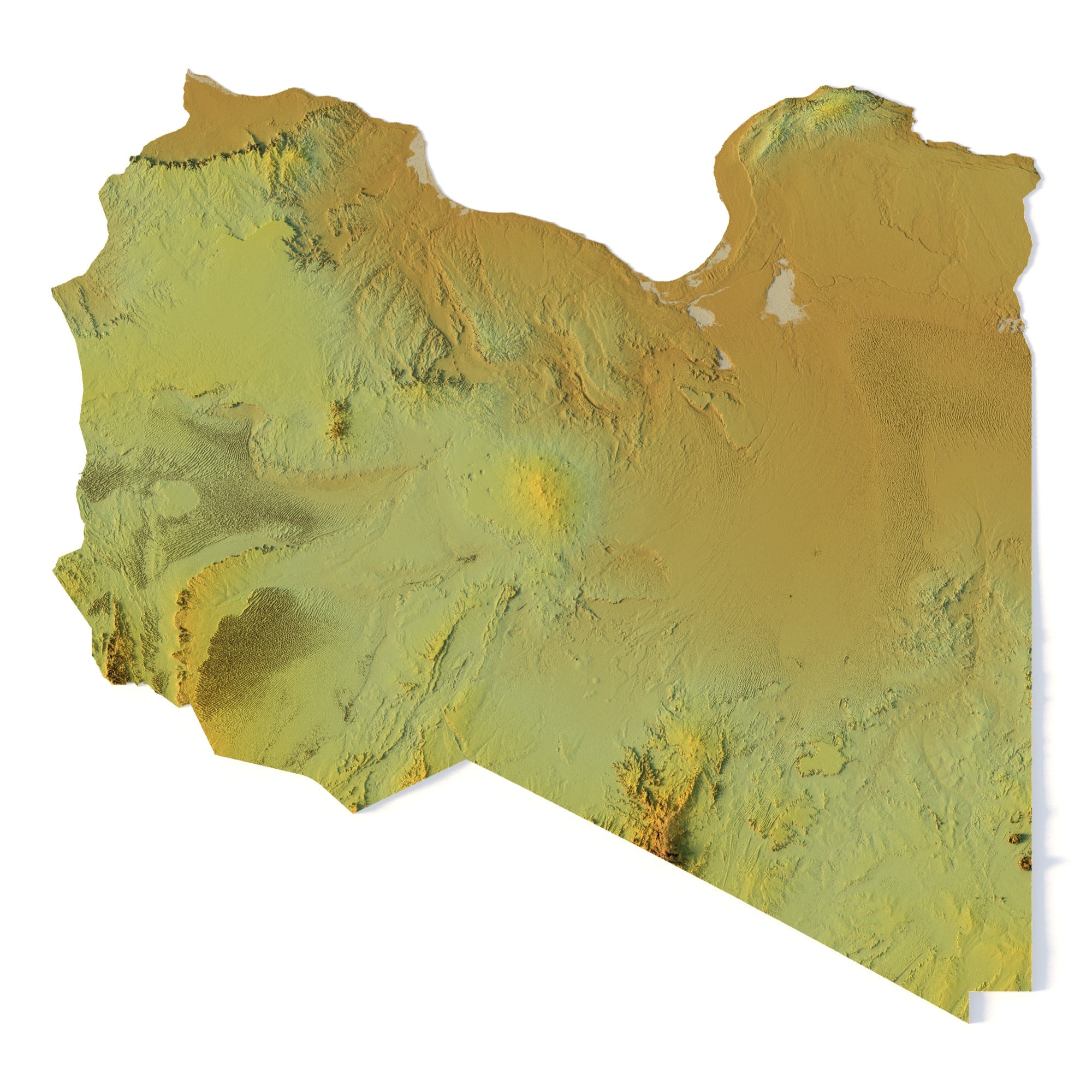 Libya STL model Libya STL model