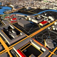 Minsk City C4D model