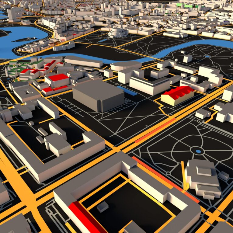 Minsk City C4D model