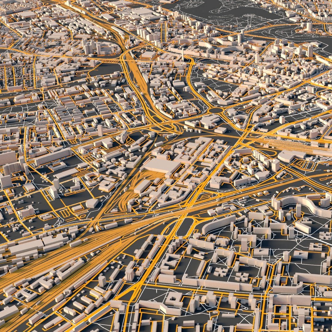 Minsk City 3D model Minsk City 3D model