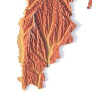 Moldova map 3d