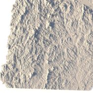 Accurate elevation data in the New Hampshire topographic map STL model, suitable for CNC machining and 3D printing.
