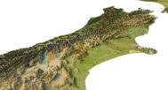 New Zealand 3D map