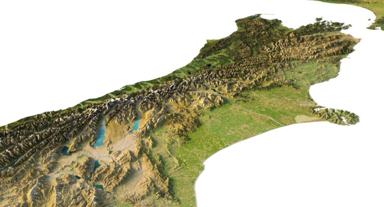 New Zealand 3D map