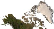 North America relief map