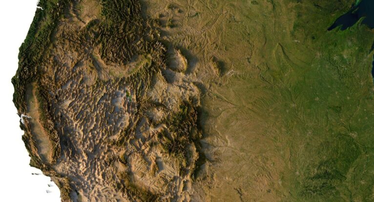 North America 3D elevation model