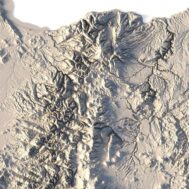 State of Oregon 3D map