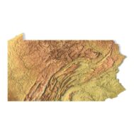 State of Pennsylvania STL model