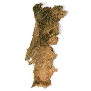 Portugal terrain 3D model