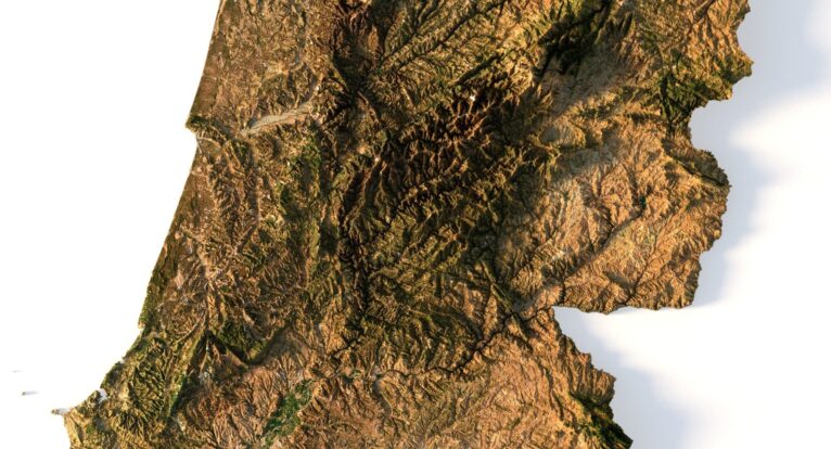 Portugal 3D map
