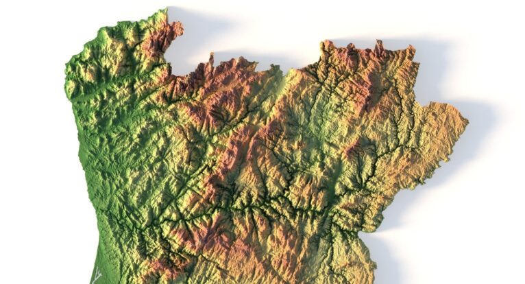 Portugal 3D elevation model