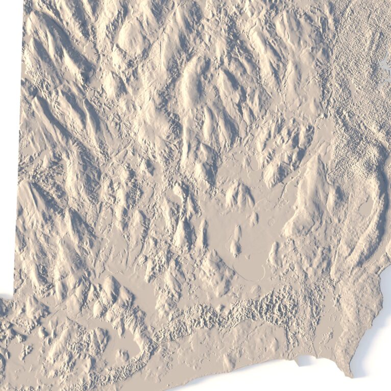 State of Rhode Island 3D map