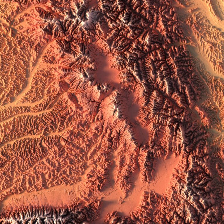 Romania 3D map