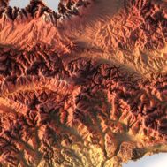 mapa 3d Slovakia