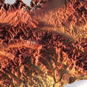 mapa 3d Slovakia