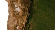 South America 3D model for Unity and Unreal Engine game development