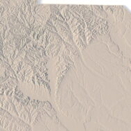 State of South Carolina 3D map