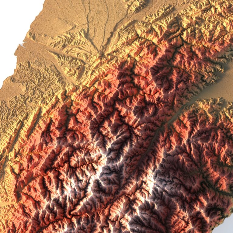 Taiwan map 3d