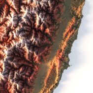 Relief map Taiwan