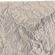 State of Tennessee 3D map