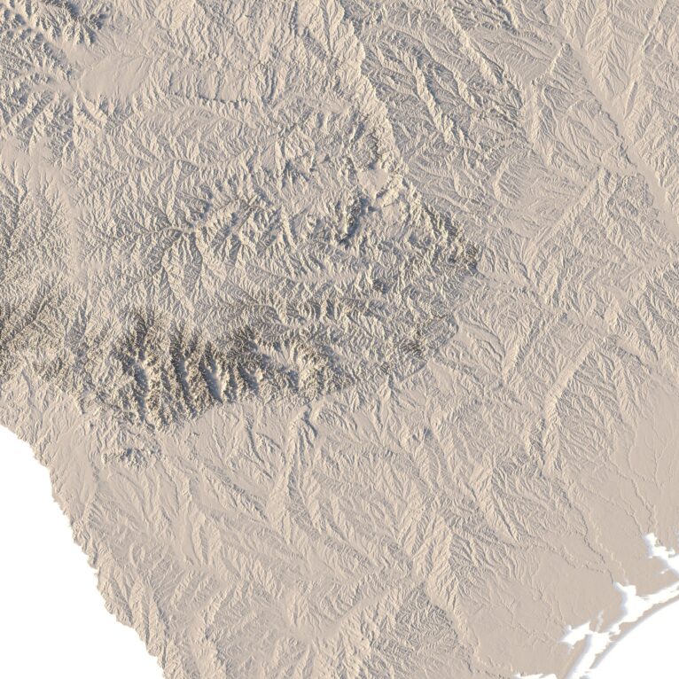 State of Texas 3D map