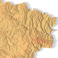 Ukraine map 3d