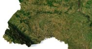 Ukraine 3D map