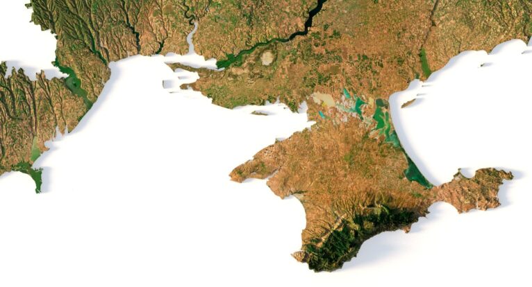 Ukraine relief map