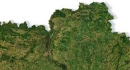 Ukraine 3D elevation model