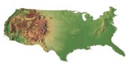 United States relief map