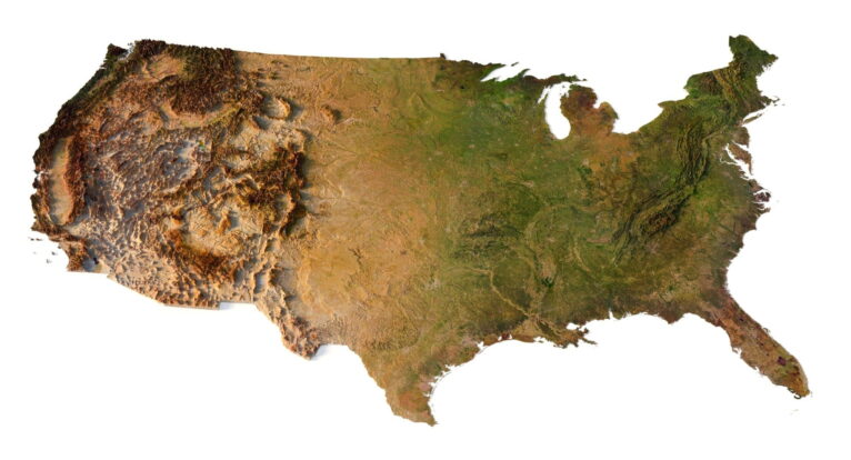USA 3D elevation model