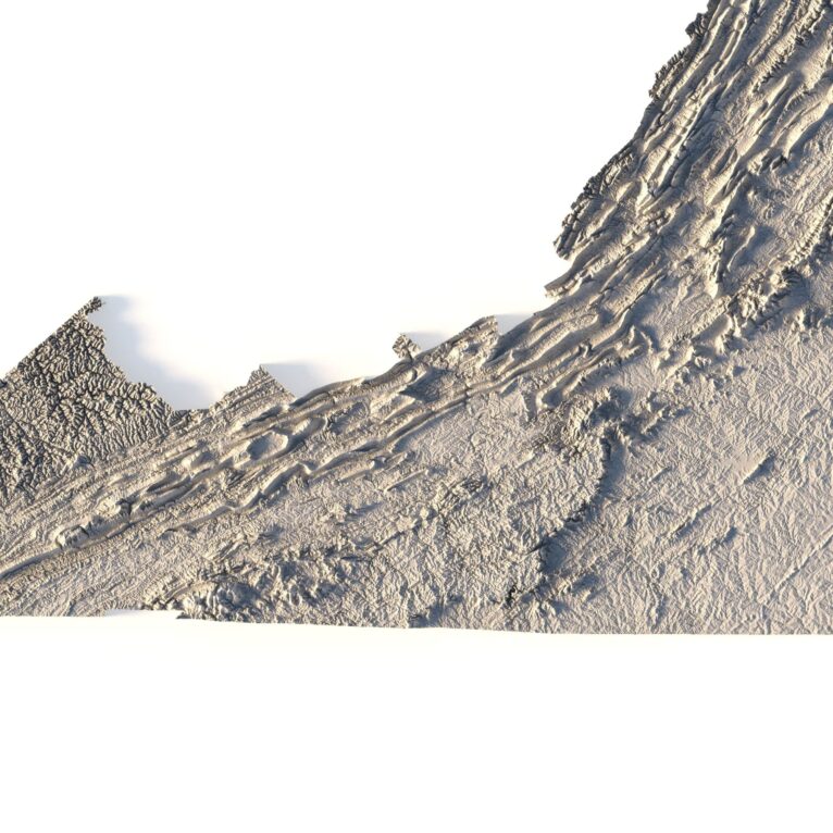 State of Virginia 3D map