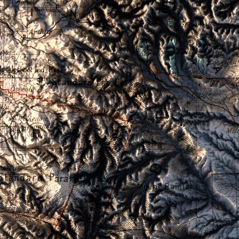 Washington relief map