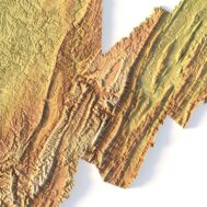 State of West Virginia STL model