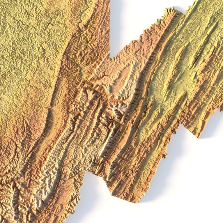 State of West Virginia STL model