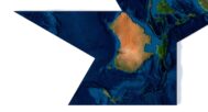Fuller projection of Earth in 3D, minimizing distortion in the layout of continents.