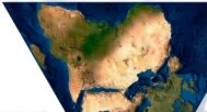 Accurate representation of landmasses on the Fuller projection Dymaxion map.