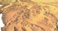 Montana digital elevation model STL terrain map