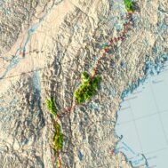 Appalachian Trail 1981 Relief Map - Image 2