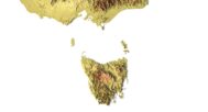 Australia relief map