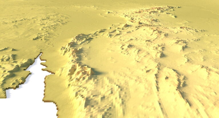 Australia relief map