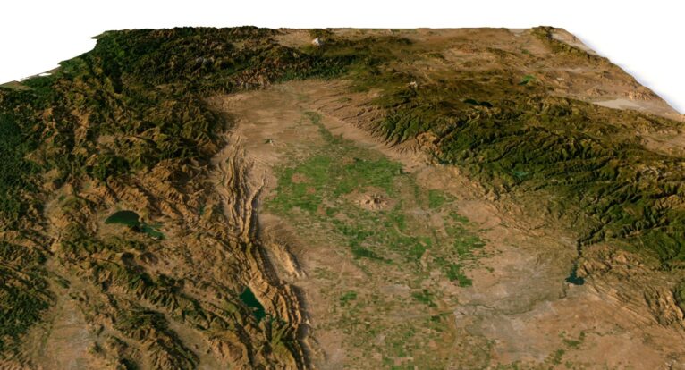 California 3d relief cnc files